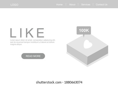 diseño de ilustración de visualización web como