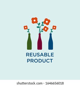 Design about zero waste lifestyle in vector illustration, eco friendly concept