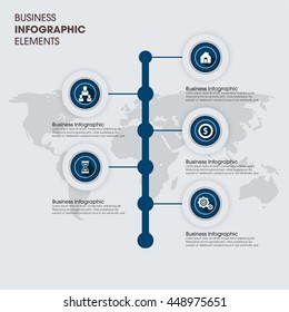 Design abstract 3d arrow infographic template 5 steps for business concept
