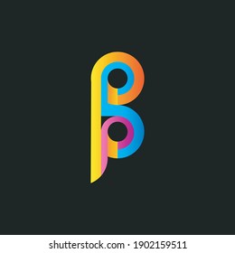 Design Abstract B Logo Vector