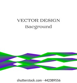 Design abstract background. Geometric colored objects.