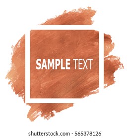 design abstract banner, flyers, leaflets, invitation strokes of paint gold and frame