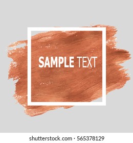 design abstract banner, flyers, leaflets, invitation strokes of paint gold and frame