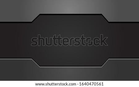 Design an abstract black technology concept. Vector template background