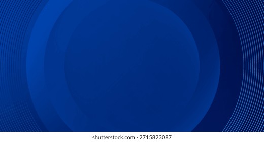 Design abstract blue circle line banner background