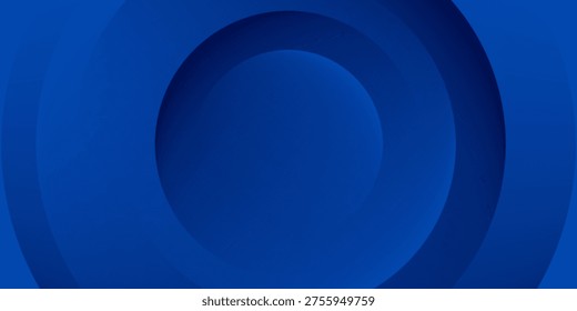 Design abstract blue circle line banner background. vector ilustration