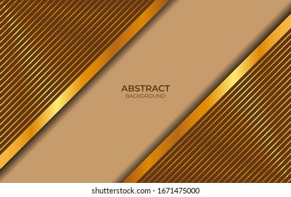 Design Abstract Brown And Gold 