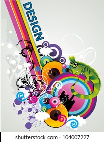 design abstract color vector