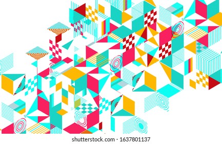 Design Abstract colorful geometric background