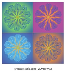 design abstract elements for diploma or certificate