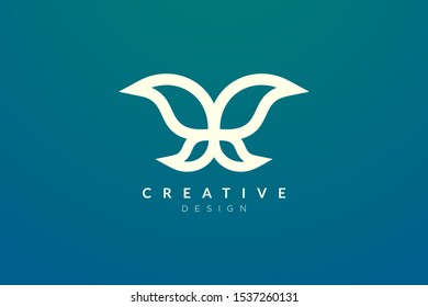 Design abstract flower and leaf logo for spa, hotel, beauty, health, fashion, cosmetic, boutique, salon, yoga, therapy. Simple and modern vector design for your business brand or product