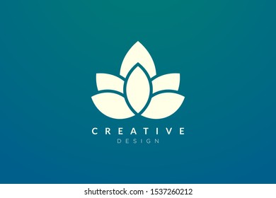 Lotus Flower Logo Abstract Beauty Spa Stock Vector (Royalty Free ...