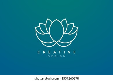 Design abstract flower and leaf logo for spa, hotel, beauty, health, fashion, cosmetic, boutique, salon, yoga, therapy. Simple and modern vector design for your business brand or product