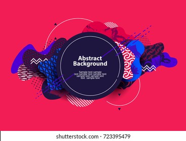 Design abstract geometric banner 