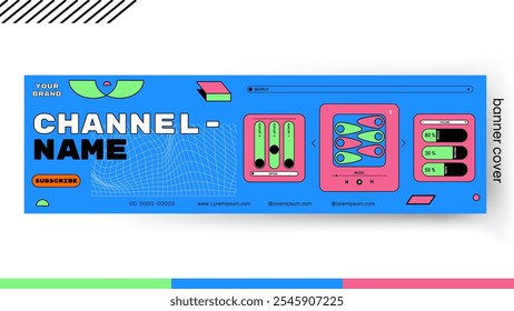 Design abstract geometric banner a screen showing the page of the page. illustration vector. vibrant color