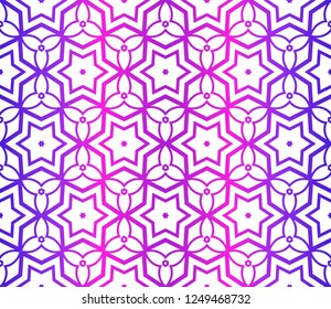Design With Abstract Geometric eamless Pattern With Decorative Element. Vector Illustration