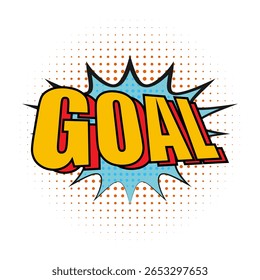 Design abstract Gool soccer ball vector