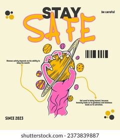 Design Abstract Graffiti Style Font Lettering Vector Illustration Art, For Tshirt, Hoodie, and poster	