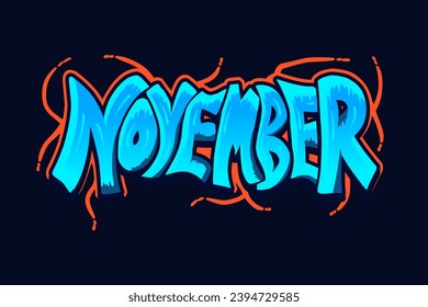 Design Abstract Graffiti Style Font Lettering, Vector Illustration Art, For Tshirt, Hoodie, and poster