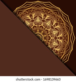 Design With Abstract Hand Drawn Mandala Pattern With Decorative Element. Vector Illustration. 