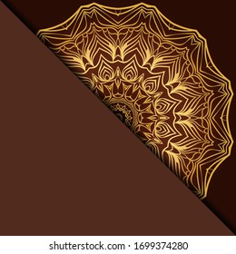 Design With Abstract Hand Drawn Mandala Pattern With Decorative Element. Vector Illustration. 