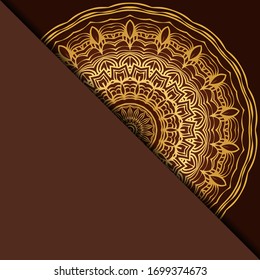 Diseño Con Patrón De Mandala De Mano Abstracta Con Elemento Decorativo. Ilustración vectorial. 