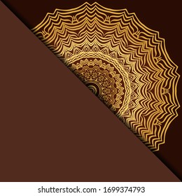 Design mit abstraktem handgezeichnetes Mandala-Muster mit dekorativem Element. Vektorillustration Illustration. 