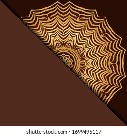 Design mit abstraktem handgezeichnetes Mandala-Muster mit dekorativem Element. Vektorillustration Illustration. 