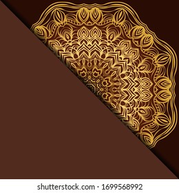 Design mit abstraktem handgezeichnetes Mandala-Muster mit dekorativem Element. Vektorillustration Illustration. 