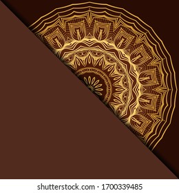 Design With Abstract Hand Drawn Mandala Pattern With Decorative Element. Vector Illustration. 