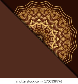 Design With Abstract Hand Drawn Mandala Pattern With Decorative Element. Vector Illustration. 