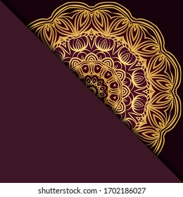 Design With Abstract Hand Drawn Mandala Pattern With Decorative Element. Vector Illustration. 