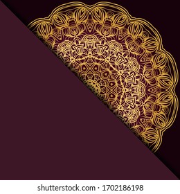 Design mit abstraktem handgezeichnetes Mandala-Muster mit dekorativem Element. Vektorillustration Illustration. 