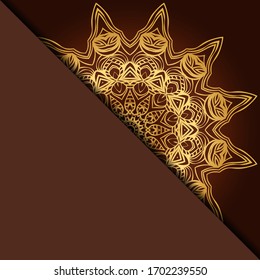 Design With Abstract Hand Drawn Mandala Pattern With Decorative Element. Vector Illustration. 