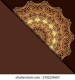 Diseño Con Patrón De Mandala De Mano Abstracta Con Elemento Decorativo. Ilustración vectorial. 