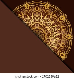 Design With Abstract Hand Drawn Mandala Pattern With Decorative Element. Vector Illustration. 