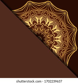 Diseño Con Patrón De Mandala De Mano Abstracta Con Elemento Decorativo. Ilustración vectorial. 