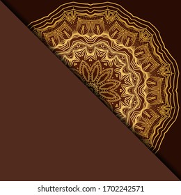 Design With Abstract Hand Drawn Mandala Pattern With Decorative Element. Vector Illustration. 