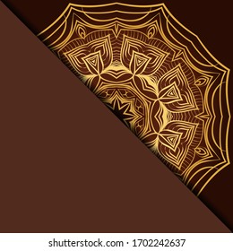 Diseño Con Patrón De Mandala De Mano Abstracta Con Elemento Decorativo. Ilustración vectorial. 