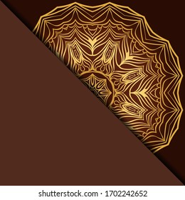 Design With Abstract Hand Drawn Mandala Pattern With Decorative Element. Vector Illustration. 
