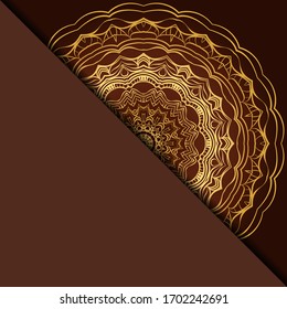 Diseño Con Patrón De Mandala De Mano Abstracta Con Elemento Decorativo. Ilustración vectorial. 