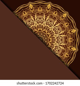 Design With Abstract Hand Drawn Mandala Pattern With Decorative Element. Vector Illustration. 