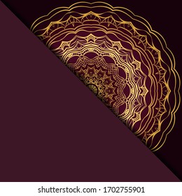 Design With Abstract Hand Drawn Mandala Pattern With Decorative Element. Vector Illustration. 