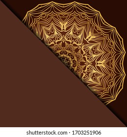 Diseño Con Patrón De Mandala De Mano Abstracta Con Elemento Decorativo. Ilustración vectorial. 