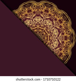 Diseño Con Patrón De Mandala De Mano Abstracta Con Elemento Decorativo. Ilustración vectorial. 