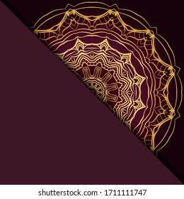 Diseño Con Patrón De Mandala De Mano Abstracta Con Elemento Decorativo. Ilustración vectorial. 