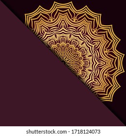 Design With Abstract Hand Drawn Mandala Pattern With Decorative Element. Vector Illustration. 