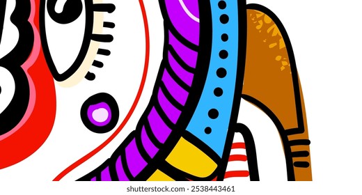 Design an abstract interior wall wallpaper as a vector illustration, ready for print.