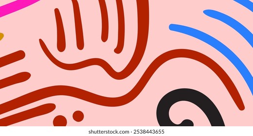 Design an abstract interior wall wallpaper as a vector illustration, ready for print.
