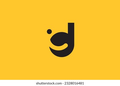 Design des abstrakten Buchstaben-ID-Logos, Initial-ID, DI-Logo-Symbol